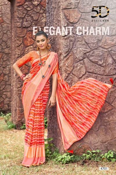 Bela By 5D Designer Fancy Soft Georgette Saree Collection